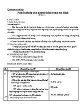 Giáo án Tự nhiên và xã hội Lớp 2 (Chân trời sáng tạo) - Tuần 2 - Bài Nghề nghiệp của người thân trong gia đình